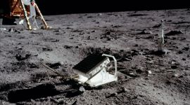 laser retroreflector left on the moon