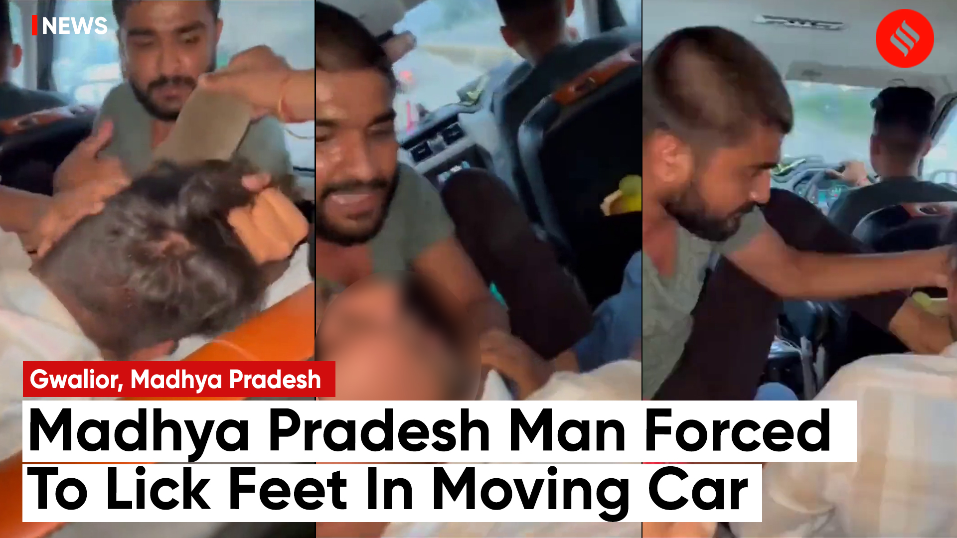 Mp news man forced to lick feet in moving car two people arrested by