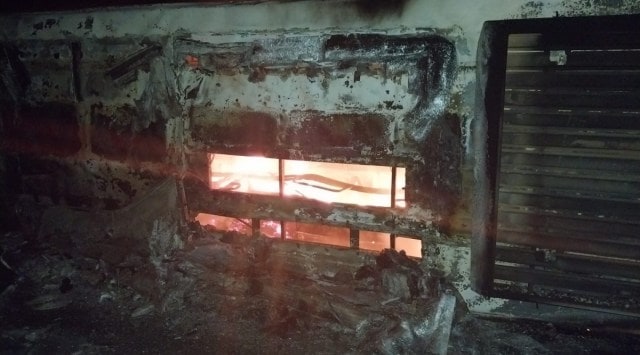 Maharashtra bus accident fire