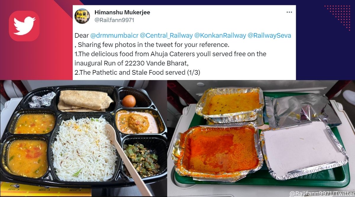 Man complains about quality of food on Vande Bharat Express