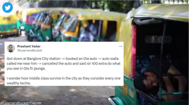 Man shares how Bengaluru autorickshaw drivers overcharge even while using Ola