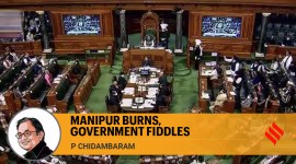 p chidambaram writes on the manipur crisis and the government's refusal to discuss it in parliament and what it means for democracy
