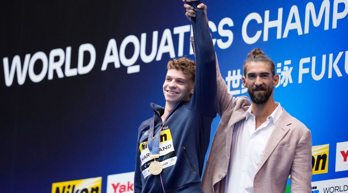 French star Leon Marchand breaks Michael Phelps” 400-meter IM world record Sport-others News picture photo
