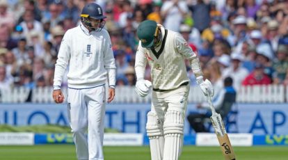 414px x 230px - Watch: Injured Nathan Lyon hobbles on to bat against England in 2nd Ashes  Test | Cricket News - The Indian Express