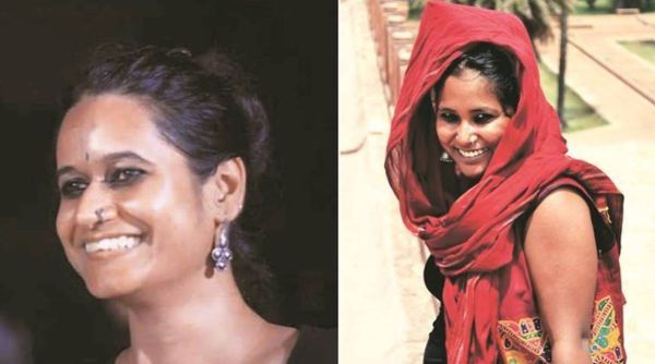 Student activists Natasha Narwal and Devangana Kalita. 