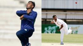 Nishant and Saurabh spin bowling