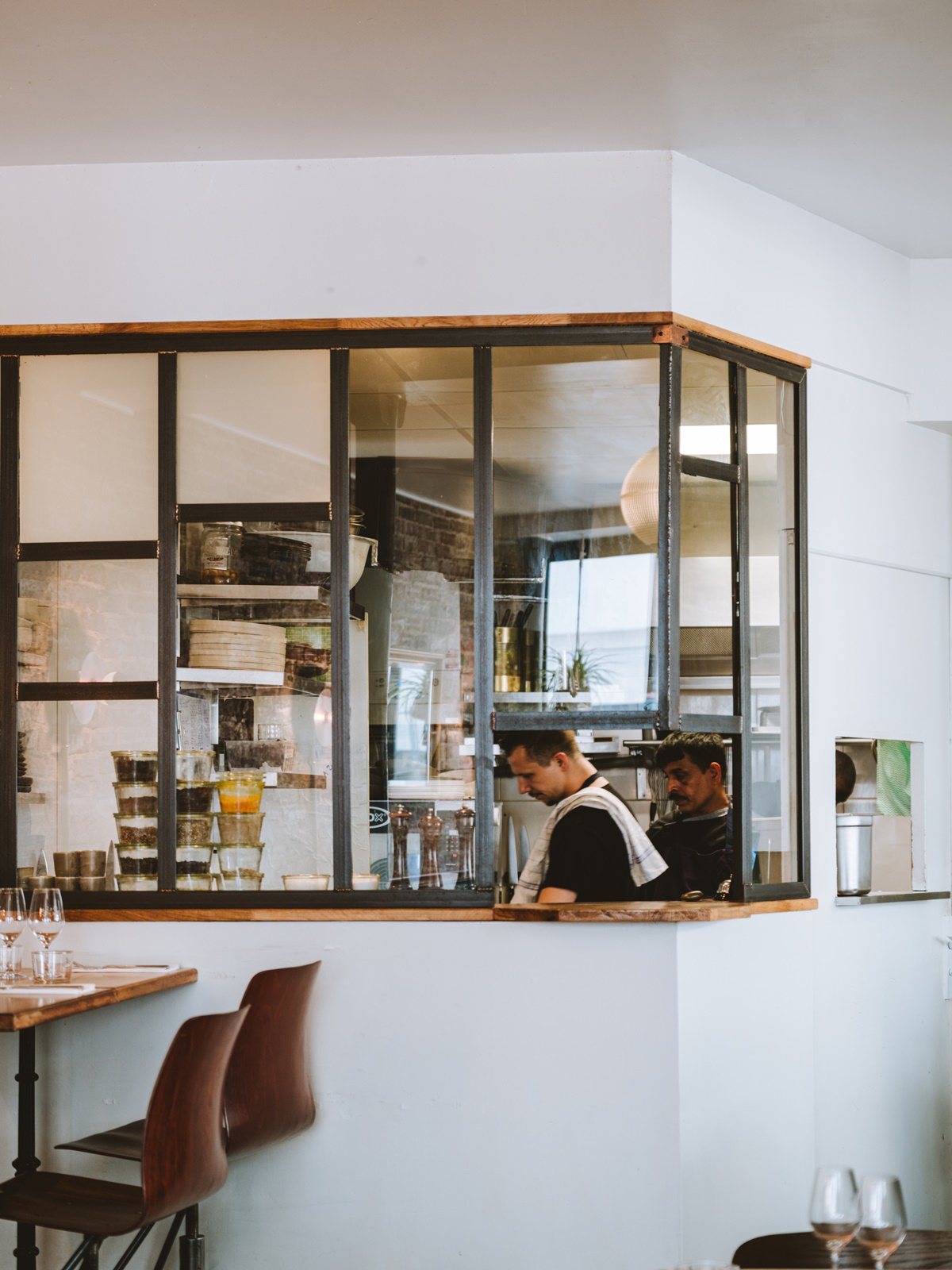 Inside Des Terres, a corner bistro in Belleville, a formerly working-class but now rapidly gentrifying district in the 20th Arrondissement of Paris, June 27, 2023. (Joann Pai/The New York Times)