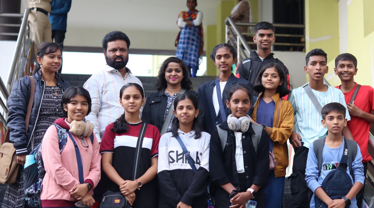 10 students of PCMC school, rebuilt with actor Rekha's MP funds, head to Germany to present projects on water conservation - Vimarsana News