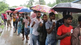 west Bengal panchayat elections polling, bengal panchayat poll voter turnout, Bengal panchayat poll violence, panchayat poll violence deatth toll, State Election Commission, indian express, indian express news