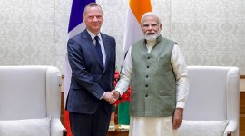 PM Modi meets Emmanuel Bonne in Delhi