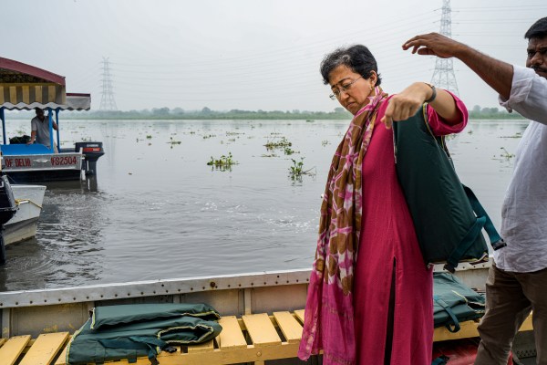 Atishi at Yamuna