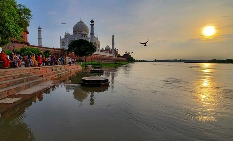 Yamuna Floodwater Reaches Taj Outer Wall, For The First Time In 45 ...