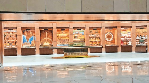 On the first phase of the artwork, which was much more extensive, Joshi said that they were assigned the project in February 2022 and had to execute it in under one year. In the brief given to them, he said: “The basic idea was to keep Indian ethos in mind, and showcase Bharat and bharatiyata.”