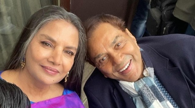 Picture of Azmi and Dharmendra