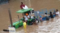 Punjab floods tractor