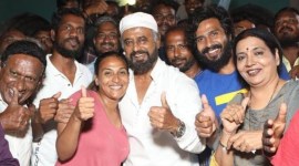 Rajinikanth on the sets of Laal Salaam