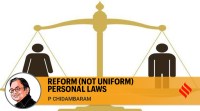 p chidambaram writes on the uniform civil code and reforms necessary in personal laws