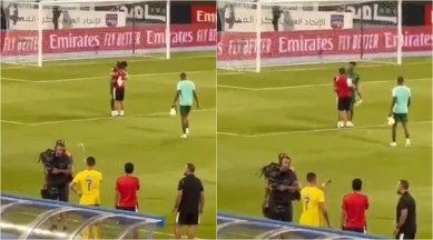 Cristiano Ronaldo throw water at cameraman following Al Nassr Draw