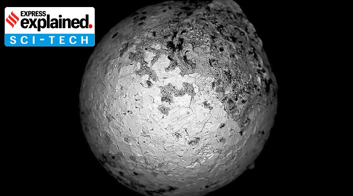 An image from an electron microprobe of a spherule recovered from the bottom of the Pacific Ocean. Dr. Avi Loeb believes these spherules are evidence that a meteor that crashed in the area came from outside our solar system.