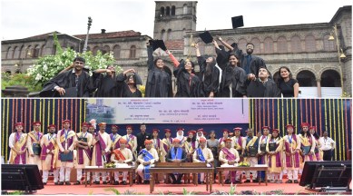 SPPU Covocationh, SPPU 122nd convocation, degree award, SPPU VC Suresh Gosavi, Savitribai Phule Pune University, Khashaba Jadhav Indoor Sports Complex, indian express, indian express news