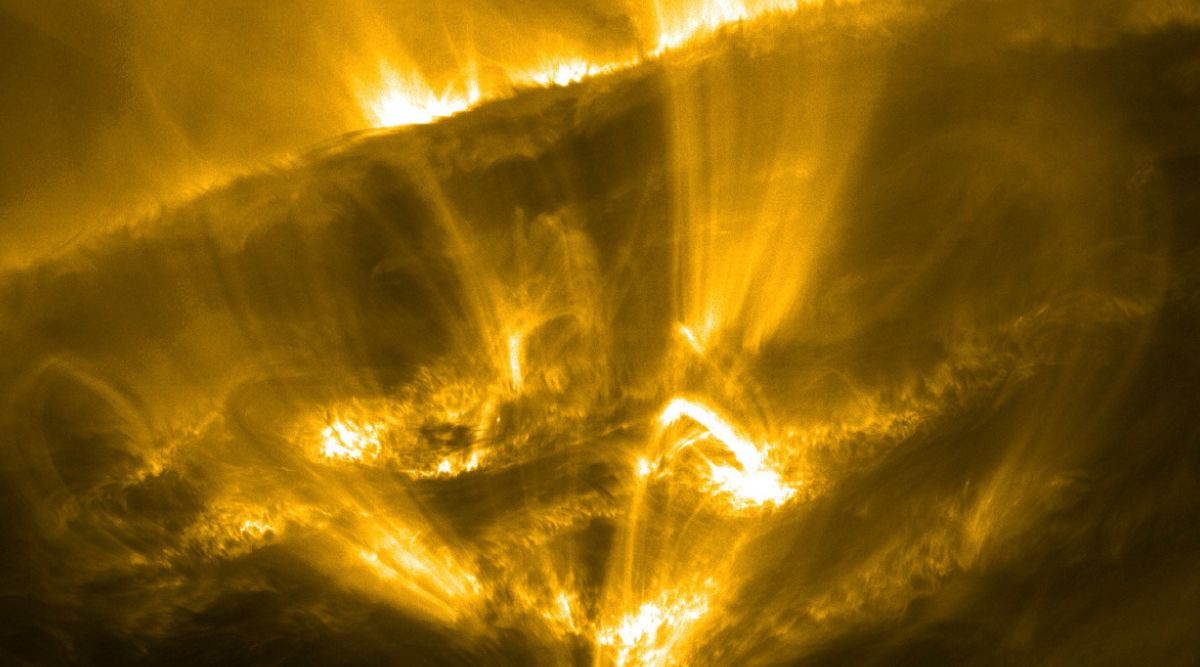 shooting stars on the sun