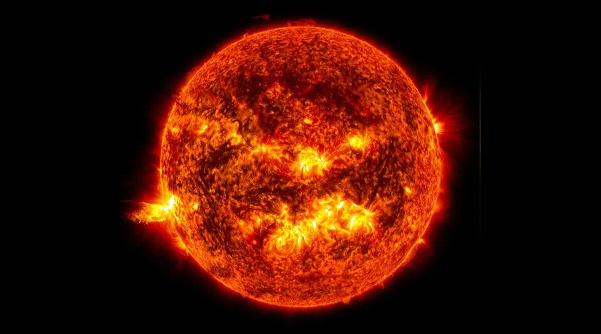 solar flare on the sun