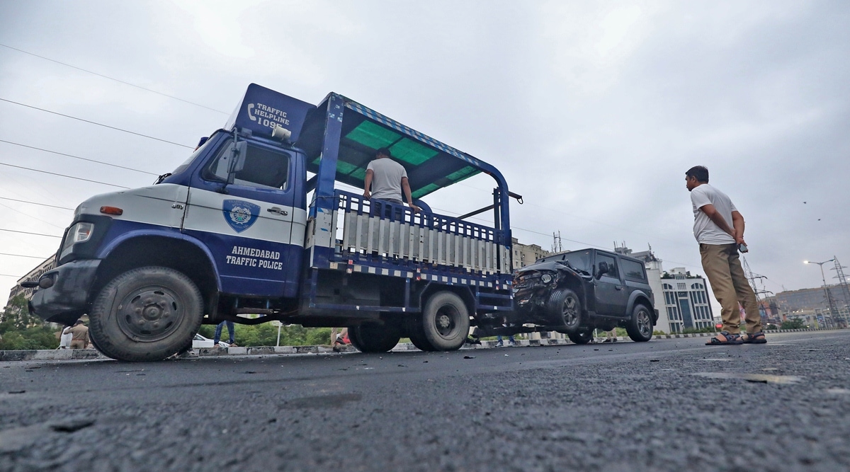 The July 20 Jaguar car crash in
