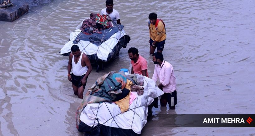 Delhi yamuna levels, flooding