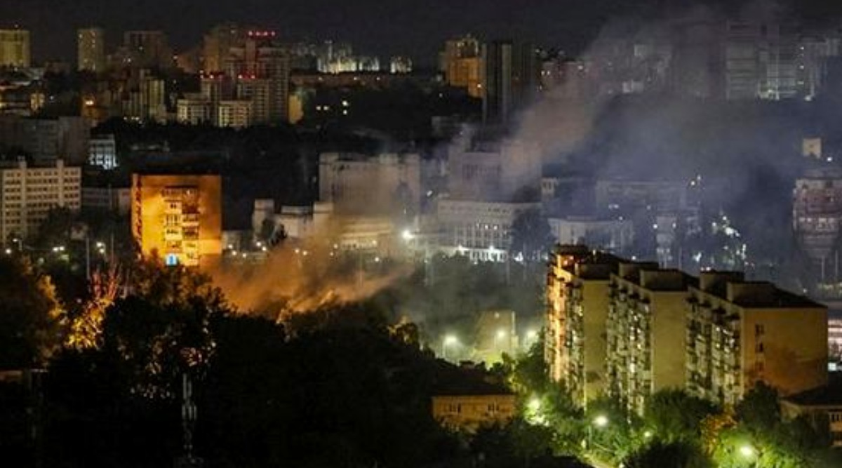 Russia Attacks Kyiv For Third Night In A Row, One Killed In South ...