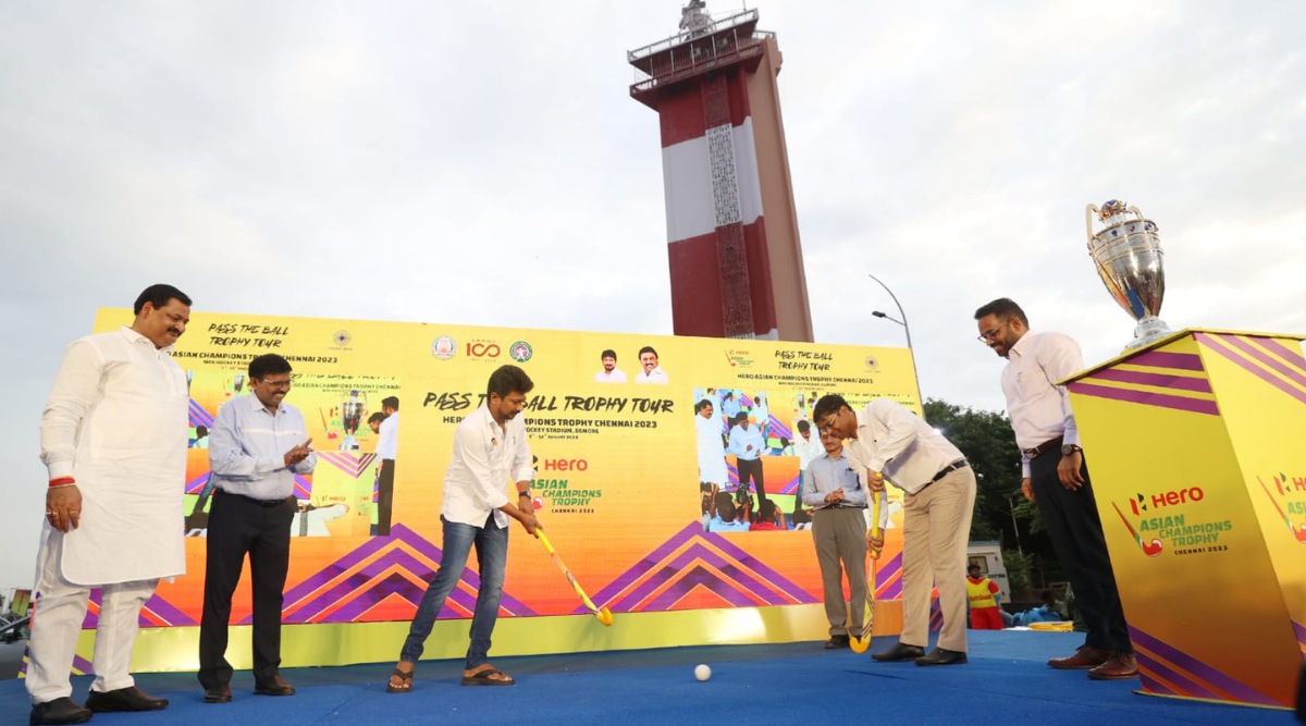 Tamil Nadu Unveils Bomman The Mascot For Asian Champions Trophy tamil-nadu-unveils-bomman-the-mascot-for-asian-champions-trophy