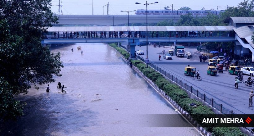 Delhi yamuna levels, flooding