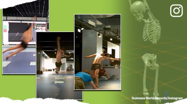 farthest standing sideways jump