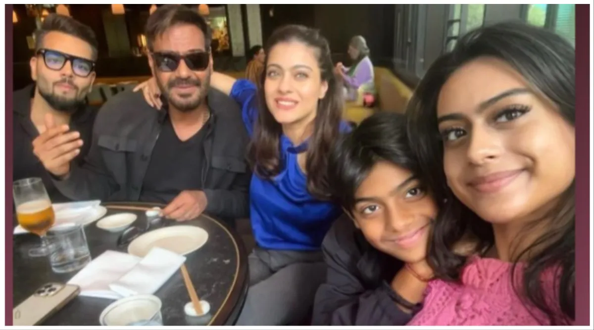 1200px x 667px - Kajol and Ajay Devgn enjoy family time with kids Nysa and Yug in London:  'Nothing more sacred than spending time with this bunch' | Bollywood News -  The Indian Express