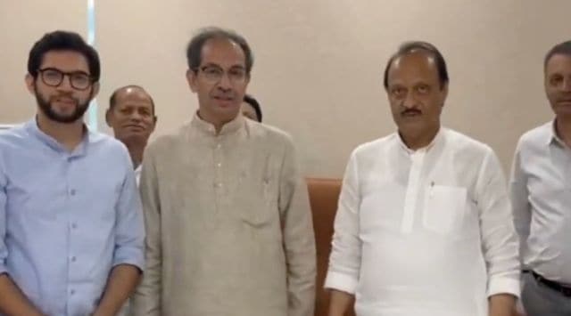Uddhav Thackeray meets Ajit PAwar