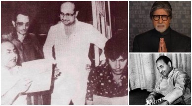 Mohd Rafi and Amitabh Bachchan sang together in Naseeb.