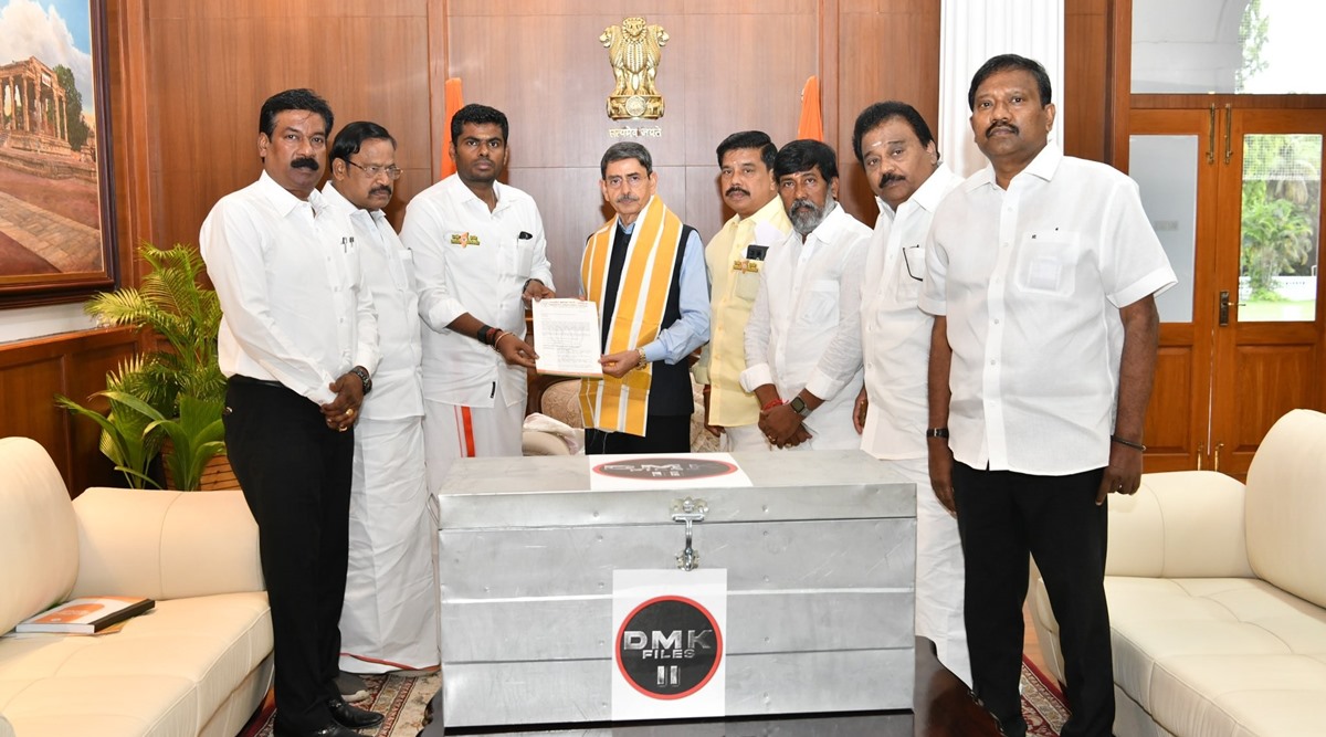 Tn Bjp Chief Annamalai Submits Dmk Files Part Ii Memorandum To Governor Alleges Scams Worth