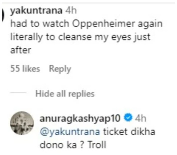 Anurag Kashyap slams trolls.