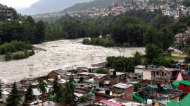 Beas river's water level rises after rain