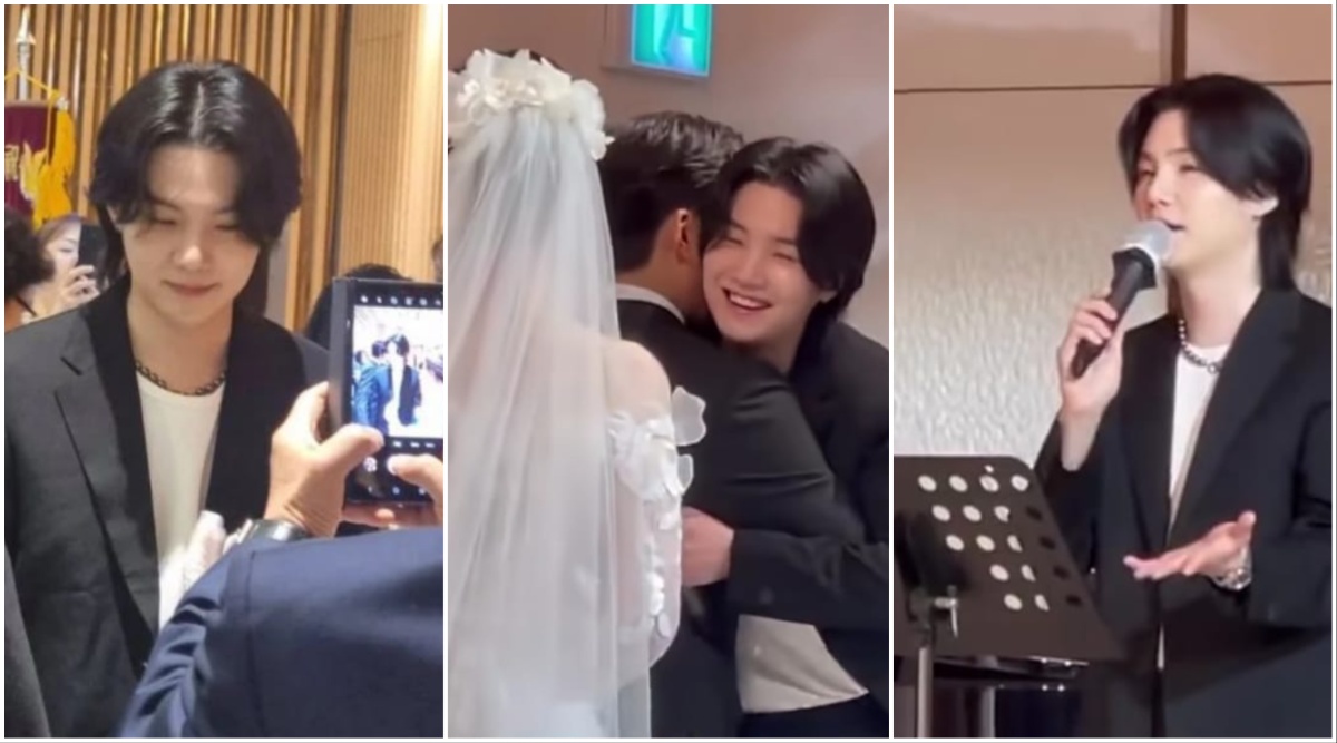 Inside Suga's brother's wedding: BTS singer leaves guests emotional with his speech. Watch | Music News - The Indian Express
