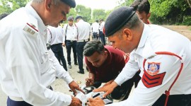 The challans are served for offences such as overspeeding or jumping the signal.