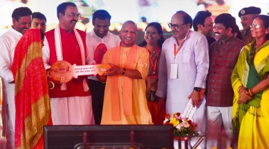 Atiq Ahmed property seizure, yogi adityanath, atiq house keys, houses built on atiq land, atiq ahmed murder case, UP lands freed from mafia, Keshav Prasad maurya, indian express, indian expres news