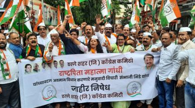 Sambhaji Bhide Congress protest