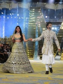 Alia Bhatt and Ranveer Singh turn showstoppers at Manish Malhotra’s Bridal Couture Show