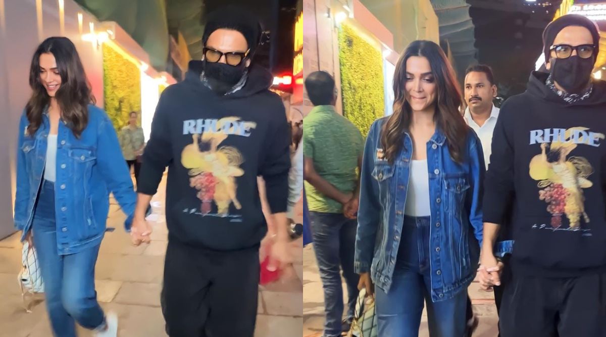 Deepika Padukone flaunts Ranveer Singh's picture on her jacket as the  couple watches 'RRKPK' ; fans say 'best jodi in Bollywood' : The Tribune  India
