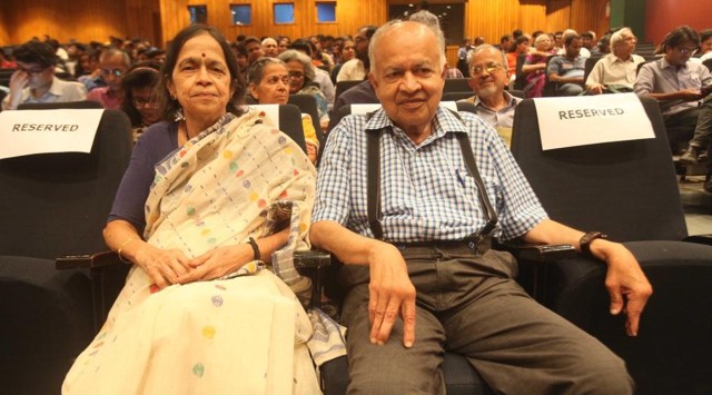 Dr Mangala Narlikar with Jayant Narlikar
