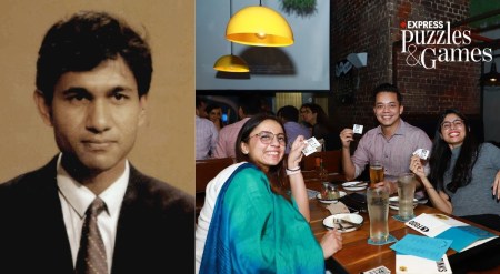 siddhartha basu and indian quizzers at a contest