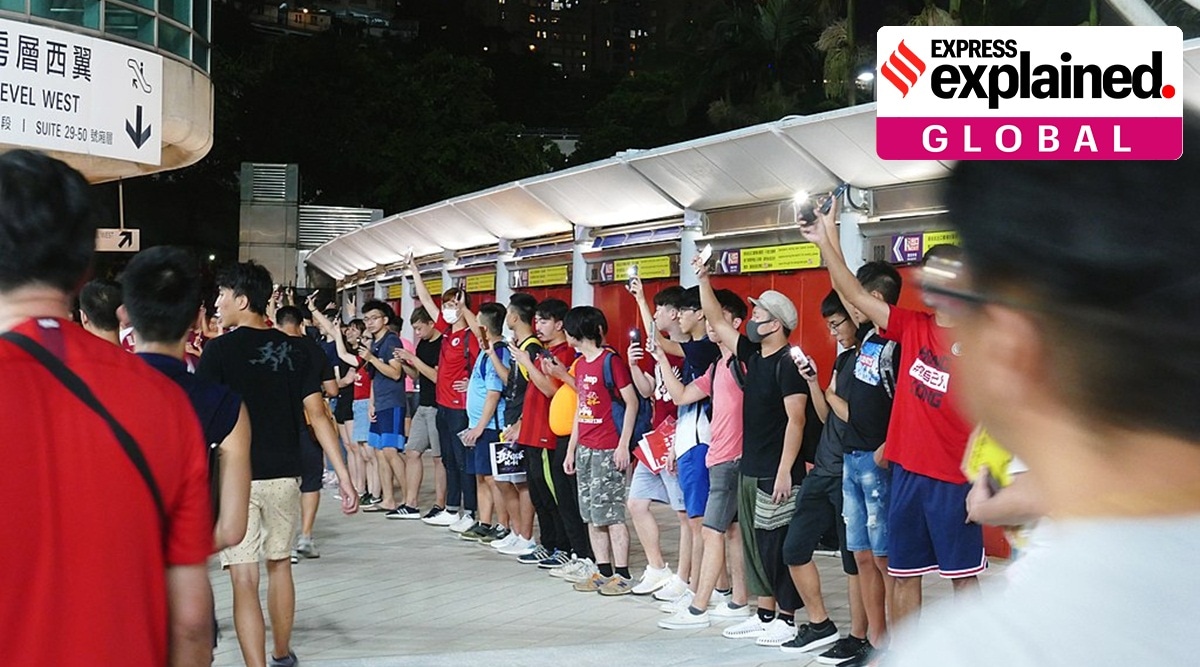 Thousands gathered at Hong Kong Stadium and sang their new ‘National Anthem’ before a World Cup qualifier match in 2019.