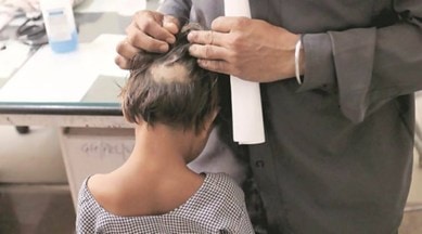 student hair chop
