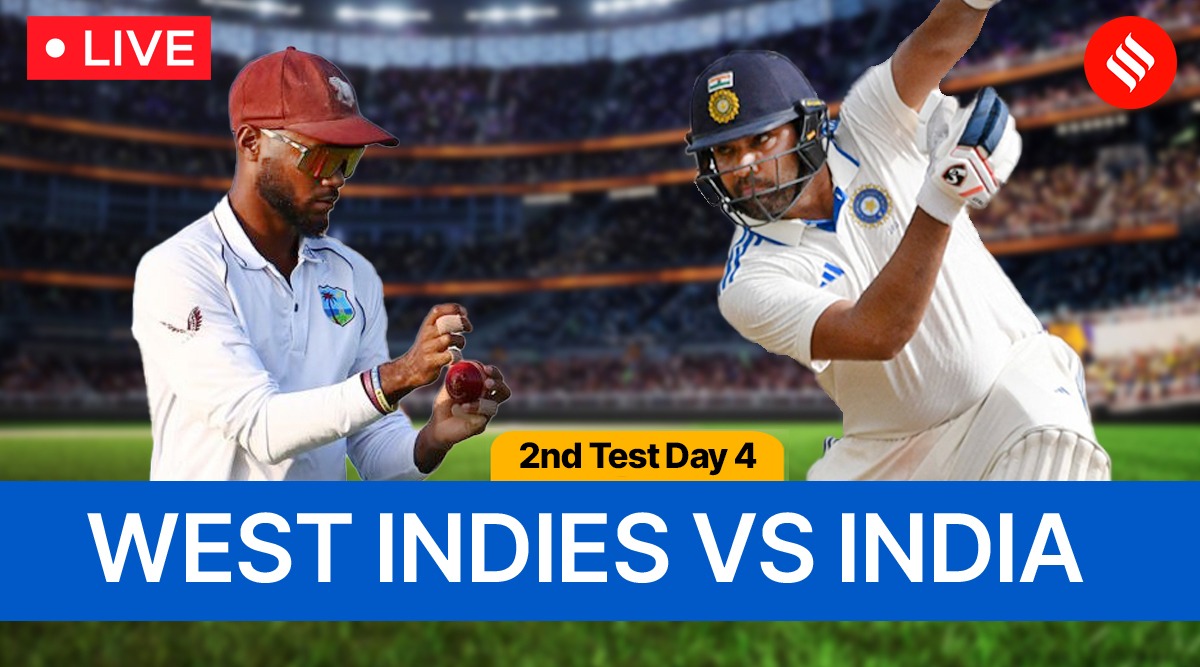 IND vs WI 2nd Test Day 4 Live Score: Mohammed Siraj sends back Alzarri  Joseph after Jason Holder, West Indies lose 8th wicket | The Indian Express