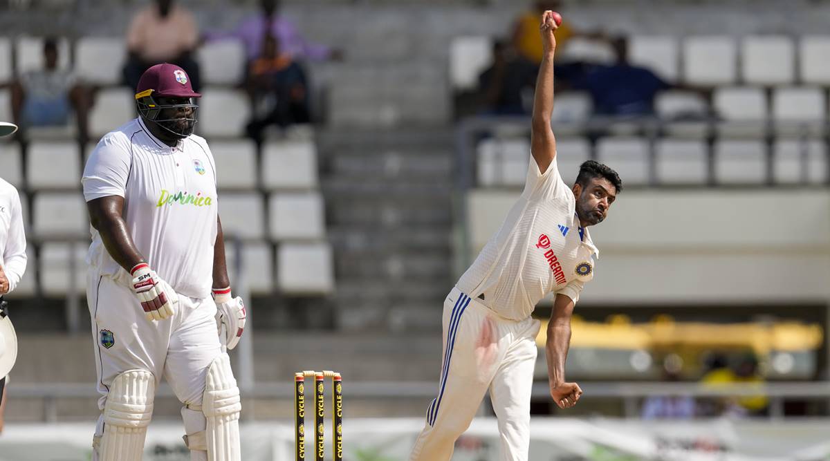 West Indies vs India Ashwin spins out Windies before Rohit & Jaiswal